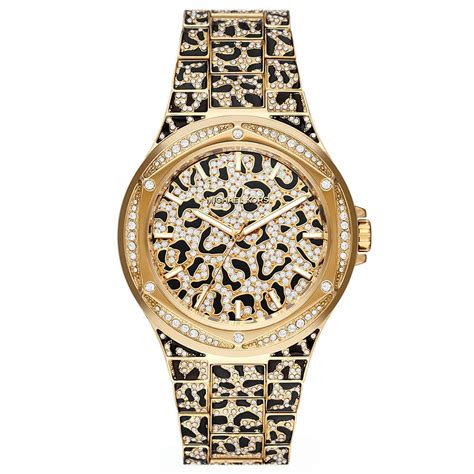 michael kors watch with leopard face|mk7284.